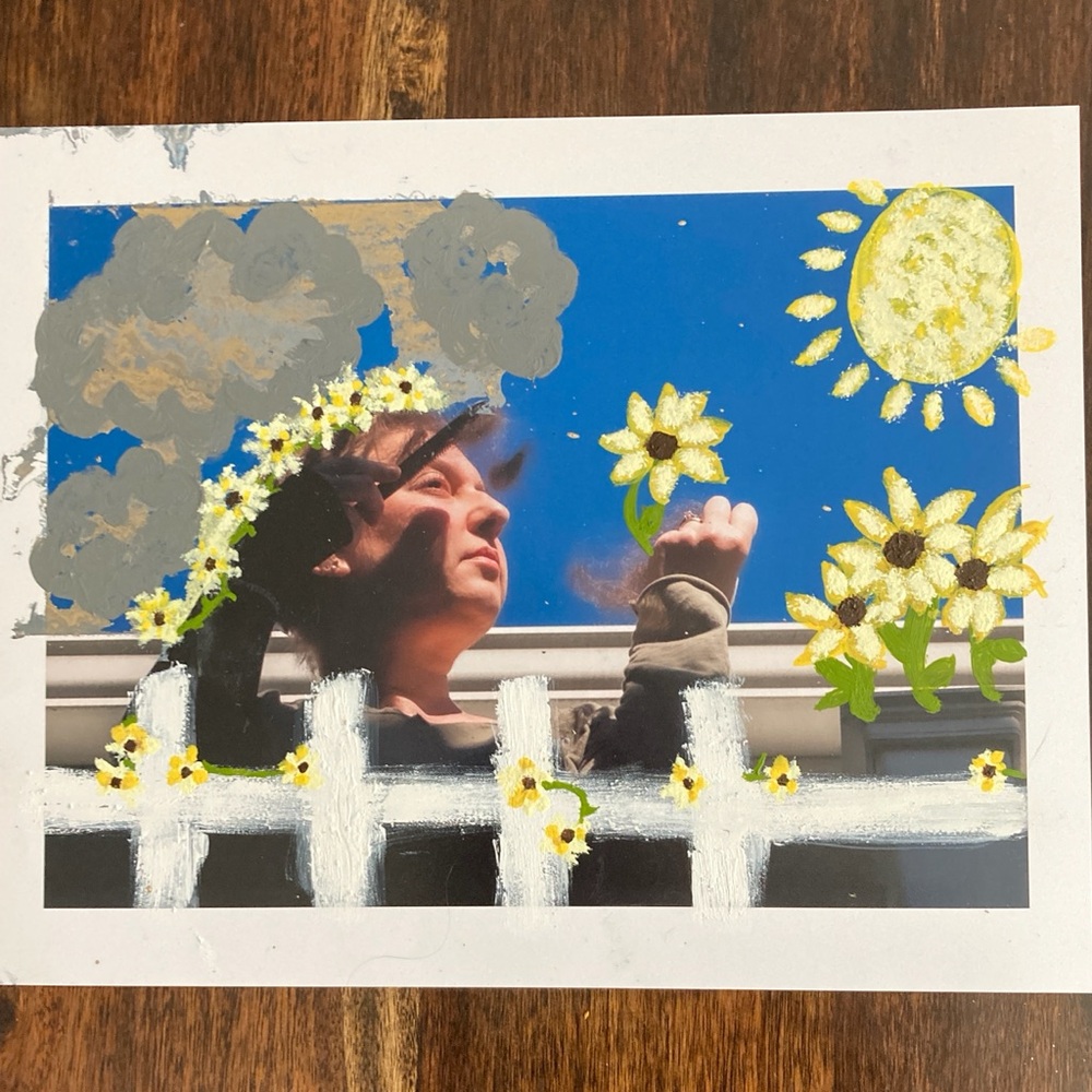 Painted Archival Photographic Print “Even Though the Sun Shines-Diagnosis 3”